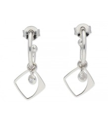 Pendientes Plata Liska LAF6202A Colgante Rombo