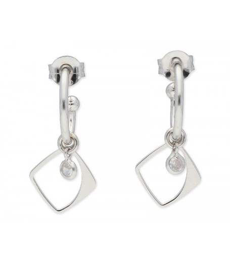 Pendientes Plata Liska LAF6202A Colgante Rombo