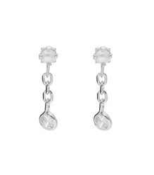 Pendientes Plata Liska LAF6417A Colgante Perla Circonita