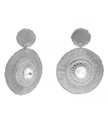 Pendientes Plata Liska LAR005A Chapas Circonita