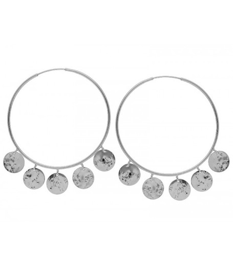 Pendientes Plata Liska LAR009A Aro Chapas