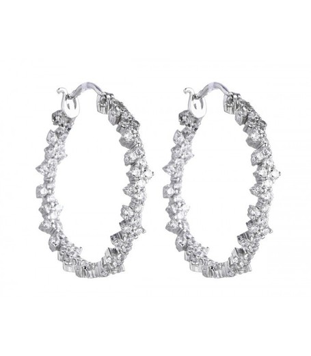 Pendientes Plata Liska LPZ020A Aro Circonitas