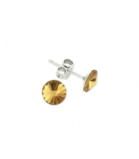 Pendientes Plata Liska LSW029A-GS Circonita Dorada