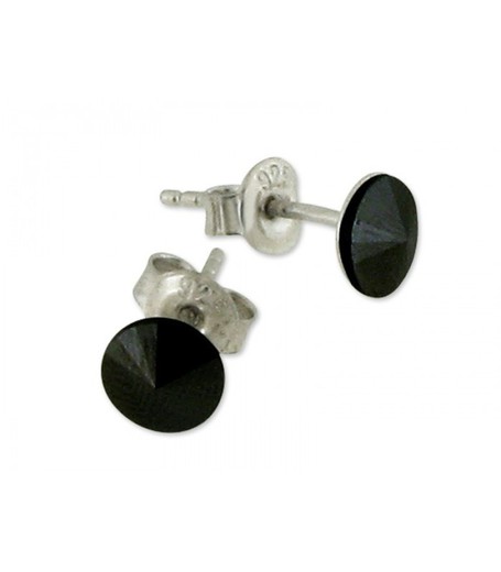 Pendientes Plata Liska LSW029A-J Circonita Negra