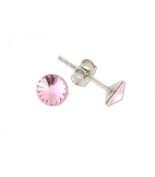 Boucles d'oreilles Liska Argent LSW029A-LR Zircone Rose