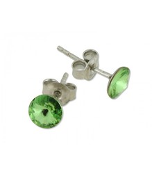 Pendientes Plata Liska LSW029A-PE Circonita Verde