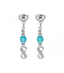 Liska Boucles d'oreilles en argent LSW3234A-AQ Pendentif Zircons