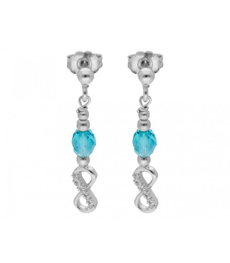 Liska Boucles d'oreilles en argent LSW3234A-AQ Pendentif Zircons