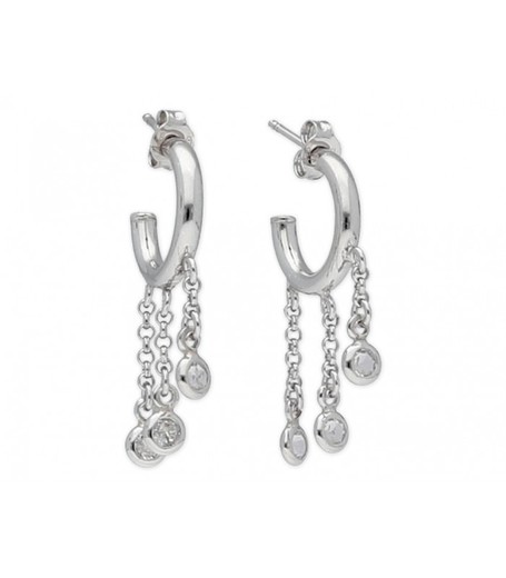 Pendientes Plata Liska LSW4278A Semiaro 3 Colgantes