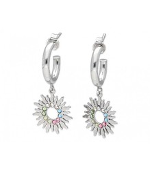 Pendientes Plata Liska LSW4281A Sol Circonitas