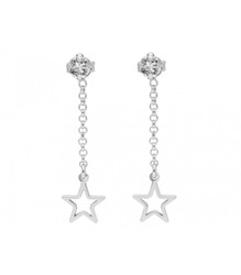 Pendientes Plata Liska LSW4336A Cadena Estrella