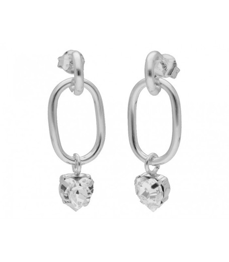 Pendientes Plata Liska LSW4363A Colgante Corazón