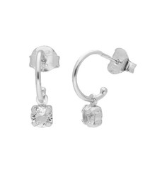 Pendientes Plata Liska LSW4378A Semiaro Colgante Circonita