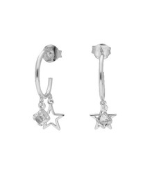 Orecchini in argento Liska LSW4384A Ciondolo stella semi-cerchio