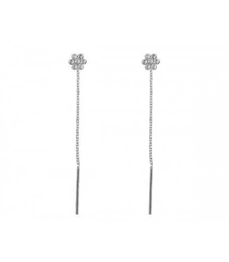 Pendientes Plata Liska LSW4404A Colgante Circonitas