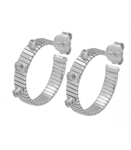 Pendientes Plata Liska LSW4409A Aro Circonitas