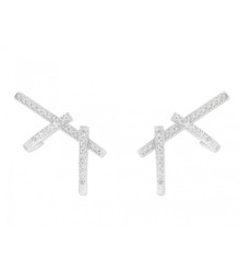 Boucles d'oreilles Liska en argent MED246A Zircone