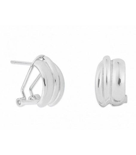 Pendientes Plata Liska MED251A Curvados