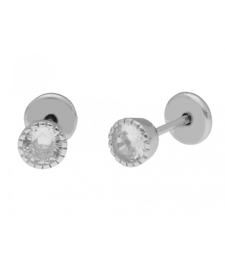 Orecchini in argento Liska MED264A Zirconi