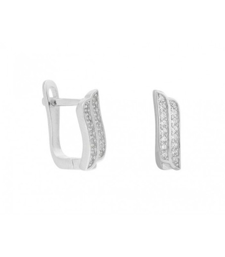 Pendientes Plata Liska MED297A-1 Circonitas