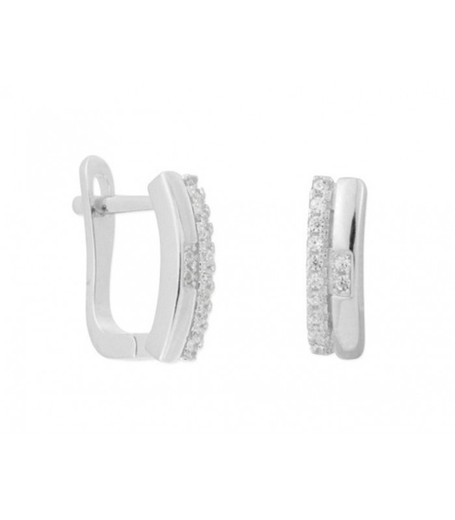 Boucles d'oreilles Liska en argent MED297A Zircone