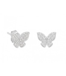 Pendientes Plata Liska MED308A Mariposa Circonitas