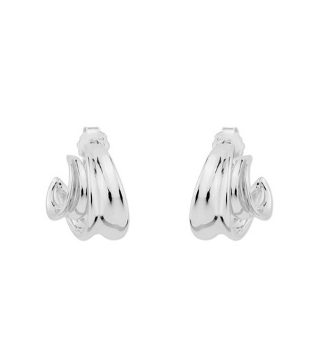 Boucles d'oreilles Liska en argent MED343A courbées