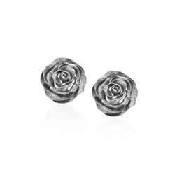 Pendientes Plata Negra Argent Basic 1,6cm ARRM027N Rosas