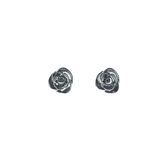 Pendientes Plata Negra Argent Basic 1cm ARRM027MN Mini Rosas