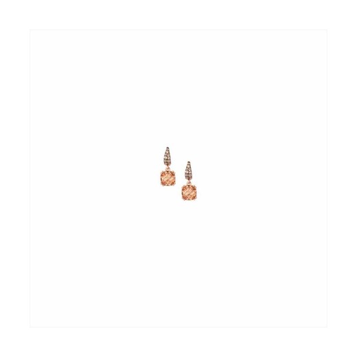 Pendientes Plata Rosa Sovrani 2cm J9493 Circonitas Cristal Champagne