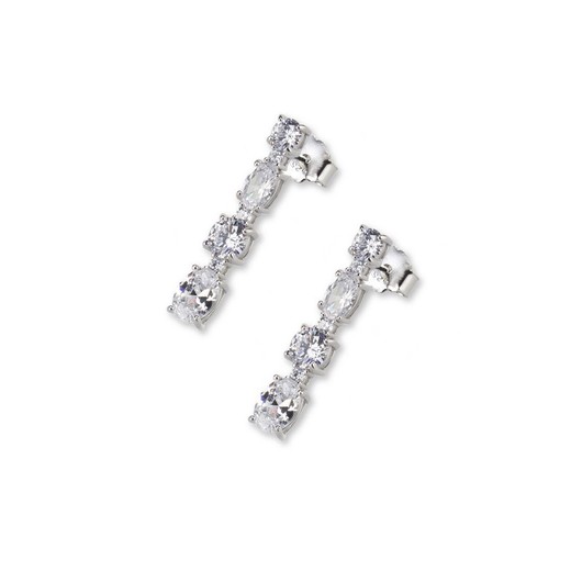 Pendientes Plata Sovrani 2,5cm J8198 Tira De Circonitas