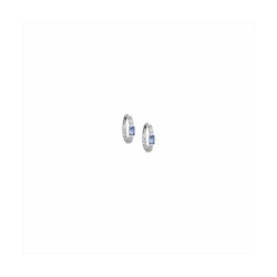 Pendientes Plata Sovrani 2cm J10306 Circonitas Aguamarina