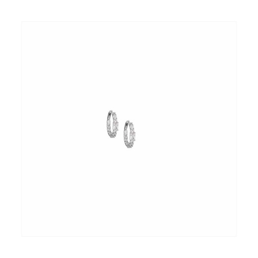 Pendientes Plata Sovrani 2cm J10310 Flor Circonitas