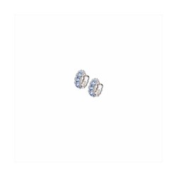 Pendientes Plata Sovrani 2cm J9456 Circonitas Aguamarina