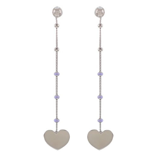 Pendientes Plata Sovrani AVP232 Corazón Con Bolas Esmaltadas