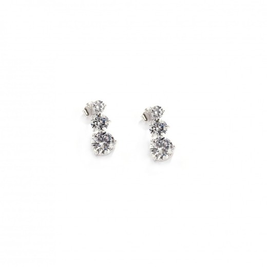 Pendientes Plata Sovrani J5388 3 Circonitas