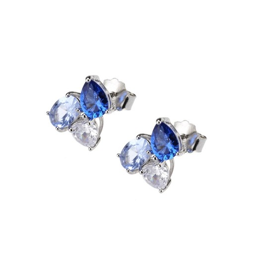 Pendientes Plata Sovrani J8126 Zafiro Circonitas Aguamarina