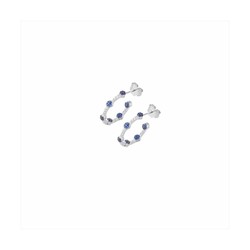 Pendientes Plata Sovrani J8374 Cristales Azules Circonitas