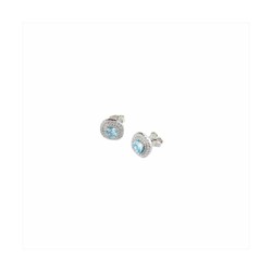 Pendientes Plata Sovrani J8607 Circonitas Cristal Aguamarina