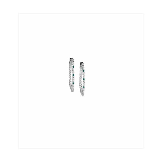 Pendientes Plata Sovrani J8645 Circonitas Esmeraldas