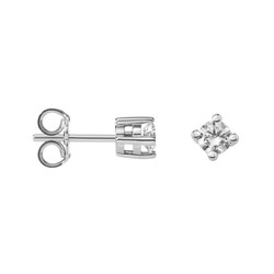 Pendientes Platino Argyor MRM 7mm (PT)75B0101-7mm Diamantes