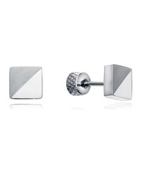 Pendientes Viceroy Acero 0,7cm Hombre 14223E01000 Cuadrados