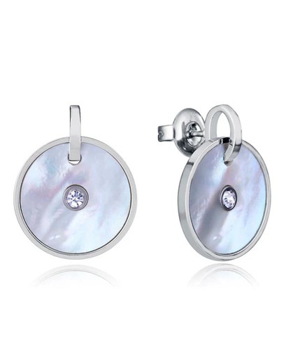 Pendientes Viceroy Acero 1,9cm Mujer 14190E01000 Madre Perla Circonitas