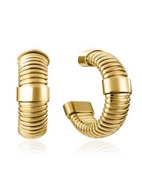 Pendientes Viceroy Acero Dorado 2,5cm Mujer 75393E01012 Laura Escanes