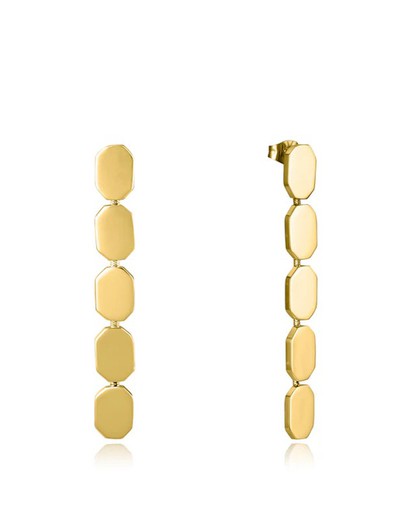 Pendientes Viceroy Acero Dorado 5,2cm Mujer 15159E01012 Placas