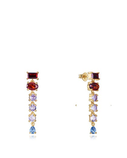 Boucles d'oreilles Viceroy Femme Argent Doré 9100E100-39