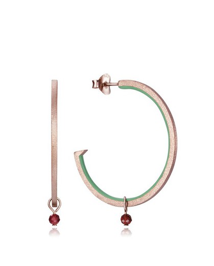 Viceroy Women's Pink Earrings 4074E100-16 Green Enamel