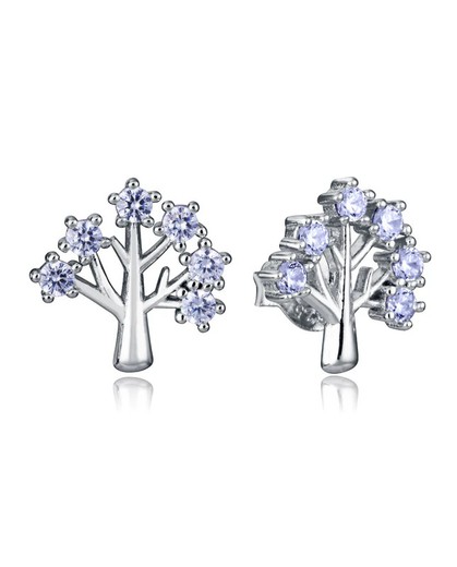 Pendientes Viceroy Plata 1,1cm Mujer 2309E000-30 Árbol De La Vida Circonitas