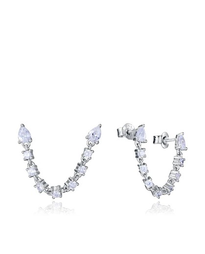 Orecchini Viceré in Argento 4cm 9132E000-30 Zirconi