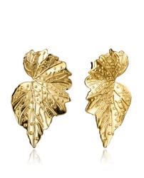 Pendientes Viceroy Plata Dorada 2,7cm Mujer 2313E100-00 Forma De Hoja